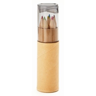 Lápices de colores en tubo personalizable